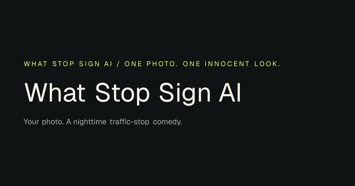 What Stop Sign AI Video: Real 15-Second HD Sample